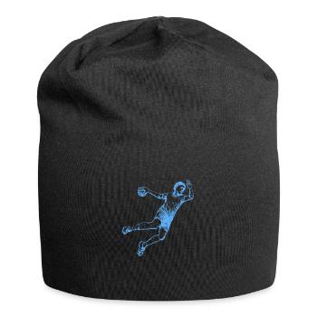 Handballer Geschenk Handballerin Sportler Handball - Jersey-Beanie - Schwarz - Vorne
