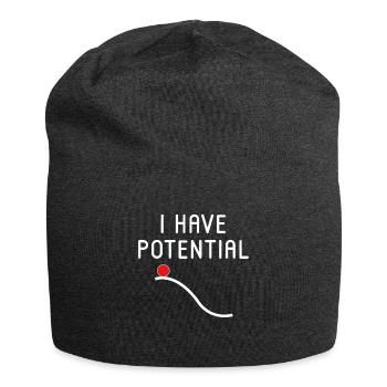 I Have Potential - Jersey Beanie - charcoal grey - Front