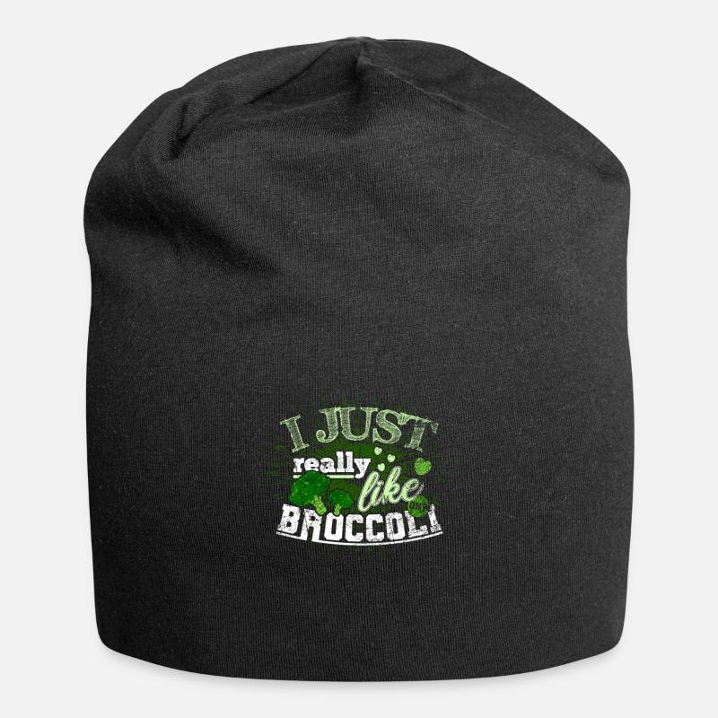 Broccoli vegetables - Jersey Beanie - black
