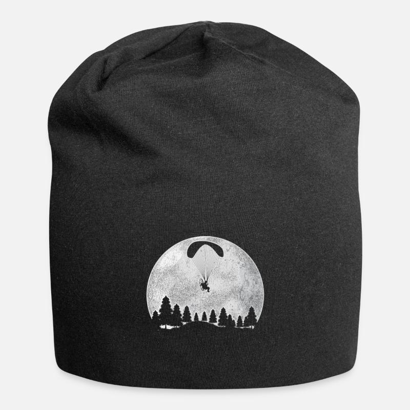Paragliding Mond - Jersey-Beanie - Schwarz