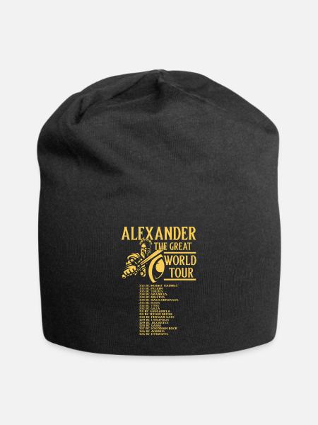 Alexander der Große World Tour Griechenland - Jersey-Beanie - Schwarz