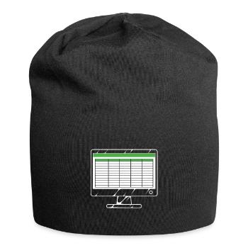 Spreadsheet computer - Jersey Beanie - black - Front