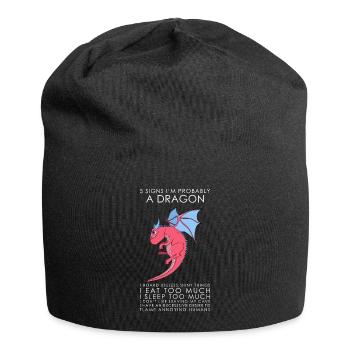 Ich Bin Ein Drache - Jersey-Beanie - Schwarz - Vorne