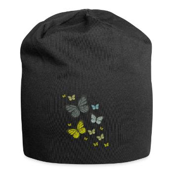 Butterfly Butterfly Butterfly children - Jersey Beanie - black - Front