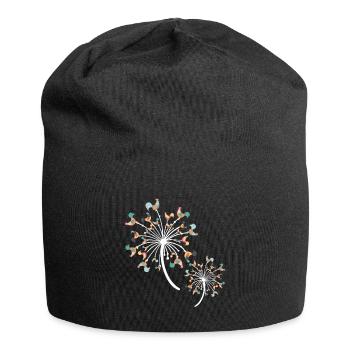 Chicken pusteblume farmer - Jersey Beanie - black - Front