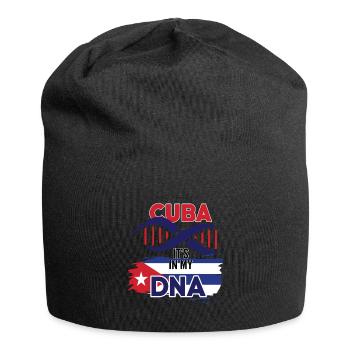 Kuba ist in meiner DNA - Jersey-Beanie - Schwarz - Vorne
