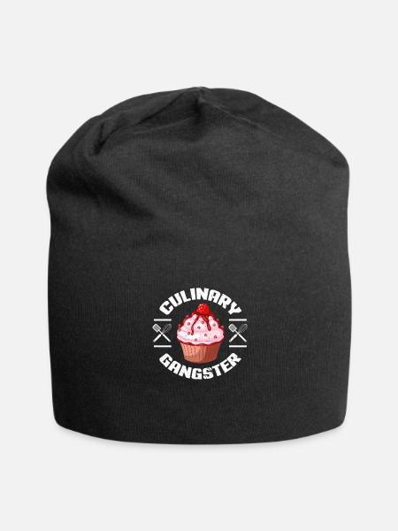 Backen Bäcker Bäckerin Kuchen Bäckerei Geschenk - Jersey-Beanie - Schwarz