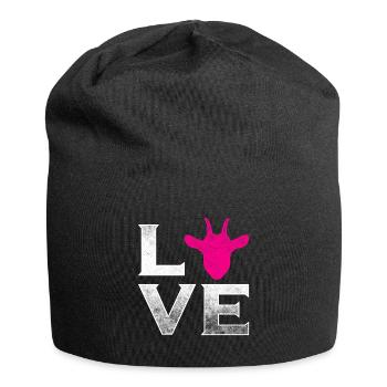Goat love billy goat - Jersey Beanie - black - Front