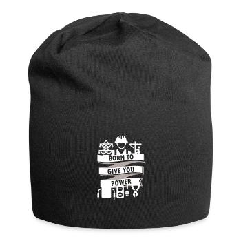 Ingénieur électricien - Né pour vous donner de la puissance - Bonnet en jersey - noir - Devant