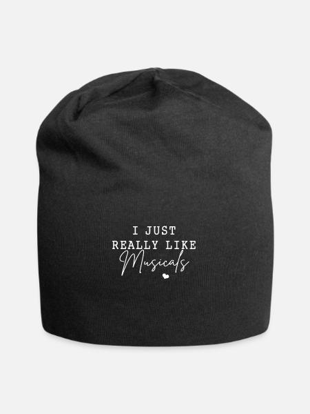 I Really Like Musicals No. 5 - Jersey Beanie - black