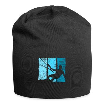 Kiteboard - Jersey-Beanie - Schwarz - Vorne