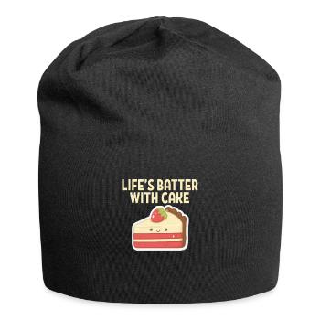 Cuire boulanger gâteau boulangerie boulanger cadeau - Bonnet en jersey - noir - Devant
