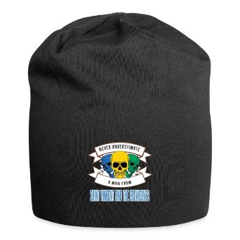 Ne sous-estimez jamais quelqu'un de Saint-Vincent-et-les-Autres - Bonnet en jersey - noir - Devant