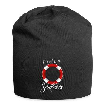 Stolz Seefahrer zu sein - Jersey-Beanie - Schwarz - Vorne