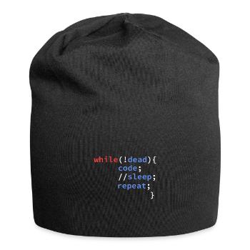 informatik entwickler coding programmierer - Jersey-Beanie - Schwarz - Vorne