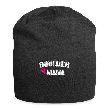 Boulder Mama Climber Mama Climbing Gym Climber - Jersey Beanie - charcoal grey - Front