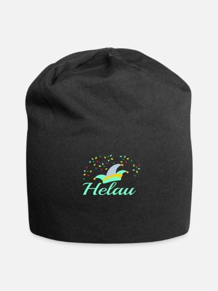 Helau Fasching - Jersey-Beanie - Schwarz