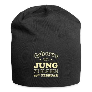 Schaltjahr 29. Februar 29.03 Geburtstag Geschenk - Jersey-Beanie - Schwarz - Vorne