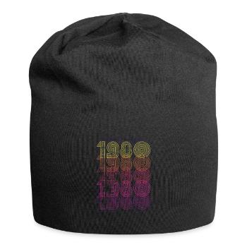 1980, 40. Geburtstag, Geburtstag, Geschenk, Ideen - Jersey-Beanie - Schwarz - Vorne