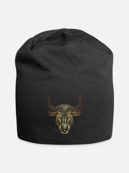 Taurus Taurus Zodiac Gift - Jersey Beanie - black