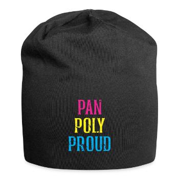 Frau Mann Party Feier Geburtstag Geschenk - Jersey-Beanie - Schwarz - Vorne