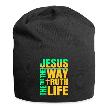 Jésus le chemin la vérité la vie - Bonnet en jersey - noir - Devant