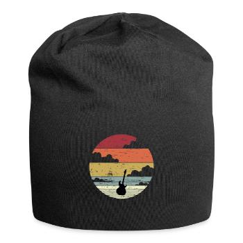 T-shirt guitare motif de basse musicien amateur de musique - Bonnet en jersey - noir - Devant