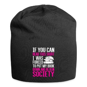 livres - Bonnet en jersey - noir - Devant