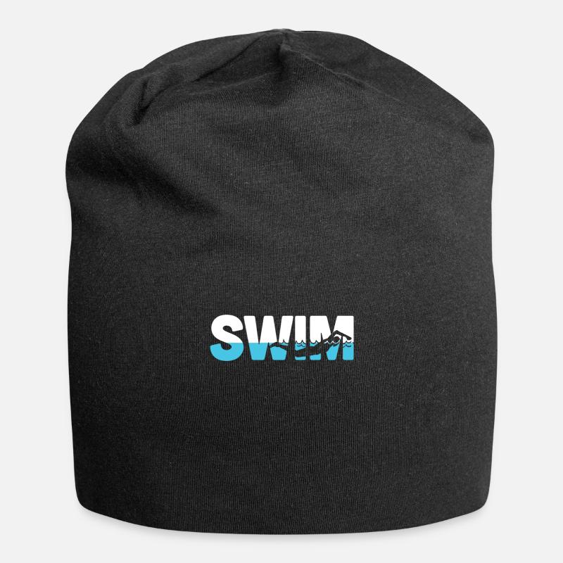 Natation - Bonnet en jersey - noir