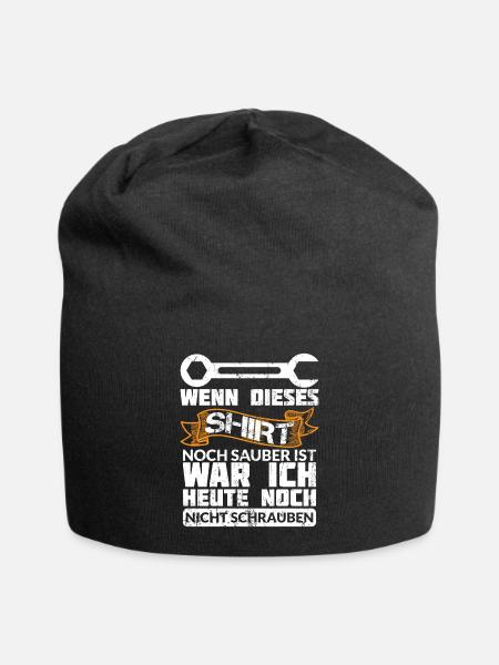 ICH WAR HEUTE NOCH NICHT SCHRAUBEN - Jersey-Beanie - Schwarz