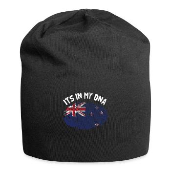 Neuseeland - Jersey-Beanie - Schwarz - Vorne