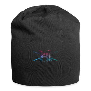 Drums drummer drummer gift - Jersey Beanie - black - Front