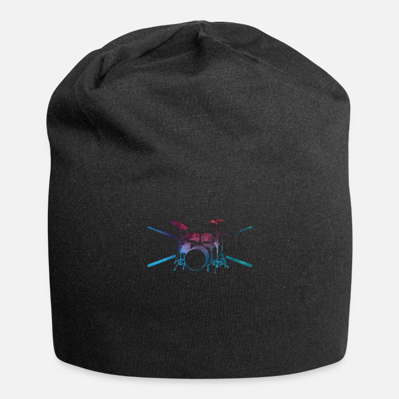 Schlagzeug Schlagzeuger Drummer Geschenk - Jersey-Beanie - Schwarz