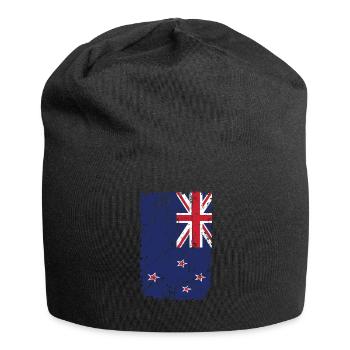 Neuseeland - Jersey-Beanie - Schwarz - Vorne