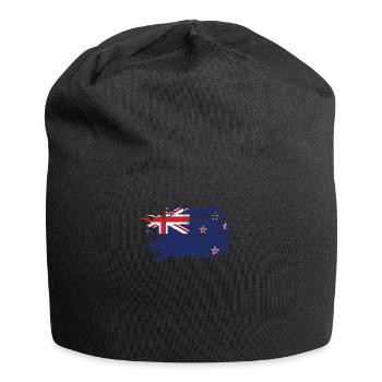 Neuseeland - Jersey-Beanie - Schwarz - Vorne