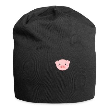 porc - Bonnet en jersey - noir - Devant