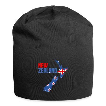 Neuseeland - Jersey-Beanie - Schwarz - Vorne