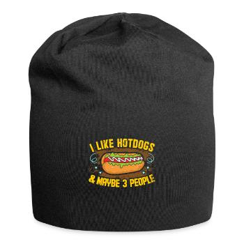 Hotdog Wiener - Jersey Beanie - black - Front