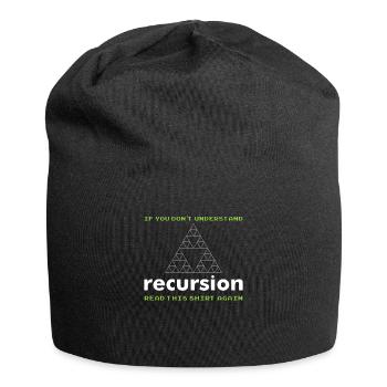 programmer - Jersey Beanie - black - Front