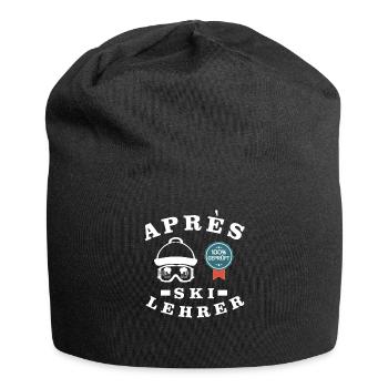 Apres Ski Lehrer - Jersey-Beanie - Schwarz - Vorne
