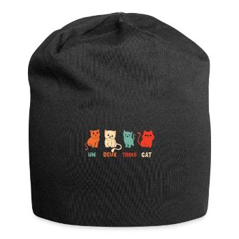 Un Deux Trois Cat - Jersey Beanie - black - Front
