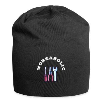 Je suis une idée cadeau d'anniversaire bourreau de travail - Bonnet en jersey - noir - Devant