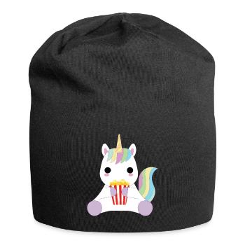 Pop-corn et imagination - Bonnet en jersey - noir - Devant