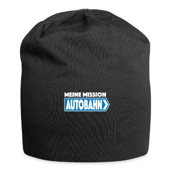 Meine Mission Autobahn - Jersey-Beanie - Schwarz - Vorne