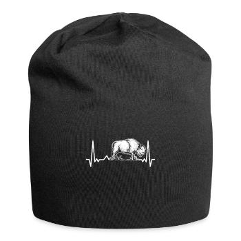 Buffalo heartbeat - Jersey Beanie - black - Front