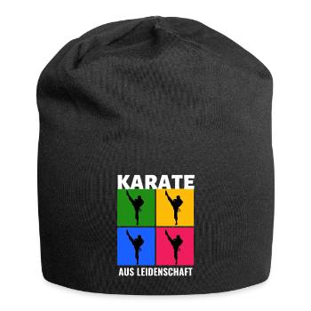 Karate Shirt Geschenkidee Karate-Kämpfer Trainer - Jersey-Beanie - Schwarz - Vorne