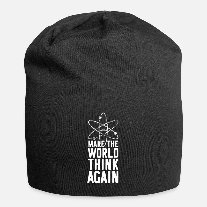 Nerd Nerds Denken Spruch - Jersey-Beanie - Schwarz