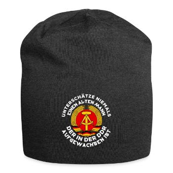DDR LUSTIG GESCHENK GEBURTSTAG - Jersey-Beanie - Anthrazit - Vorne