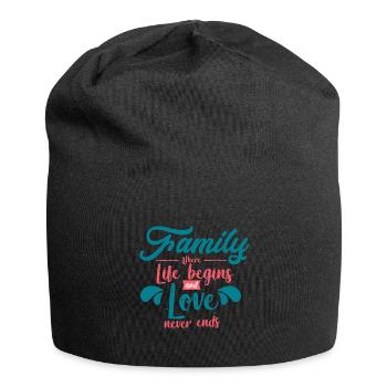 family - Jersey Beanie - black - Front
