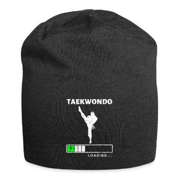 Martial Arts Taekwondo Geschenkidee Kampfsportler - Jersey-Beanie - Anthrazit - Vorne